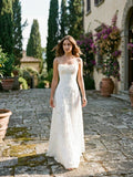 Sophia | Women’s Floral Textured A-Line Wedding Dress