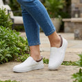 Women's Breathable Fabric Slip-On Shoes | Chic Comfortable Casual Footwear