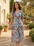 Women's Floral Midi Dress | Lightweight Romantic Summer Style