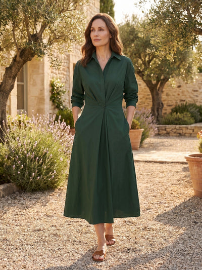 Women's flowing maxi dress by LondonLaneStore, elegant long summer evening gown with lightweight fabric and graceful silhouette.