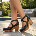 Women's Leather Flat Sandals | Elegant Orthopedic Supportive Comfort Shoes