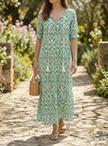 Women's Light Airy Fabric Maxi Dress | Flattering Bohemian Summer Dress