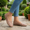 Women's Perforated Synthetic Loafers | Comfortable Slip-On Casual Summer Shoes