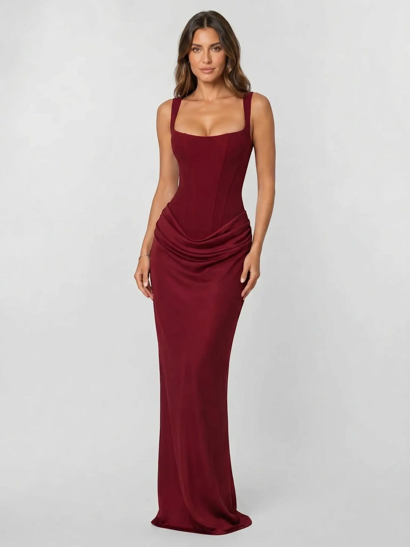 sleek bodycon dress Women's Stretchy | Backless Cocktail Gown Size:XL +3