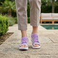 Women's Synthetic Cutout Lace-Up Sandals | Stylish Comfortable Summer Footwear